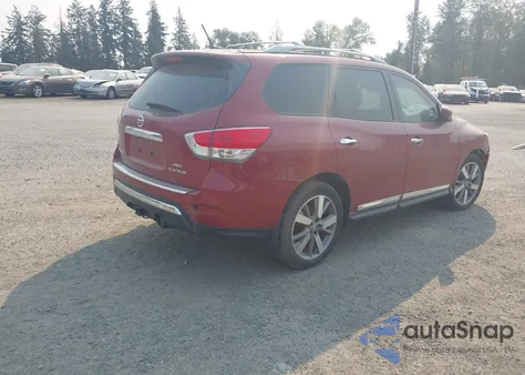 2015 Nissan Pathfinder Platinum from USA, damaged, VIN 5N1AR2MM7FC624657